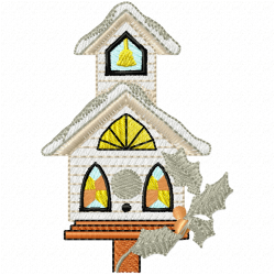 Bird Houses Embroidery Design 11 Bird Houses Embroidery Design 11